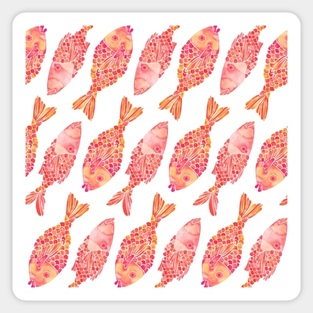 indonesian fish pink ombre Sticker by CatCoq